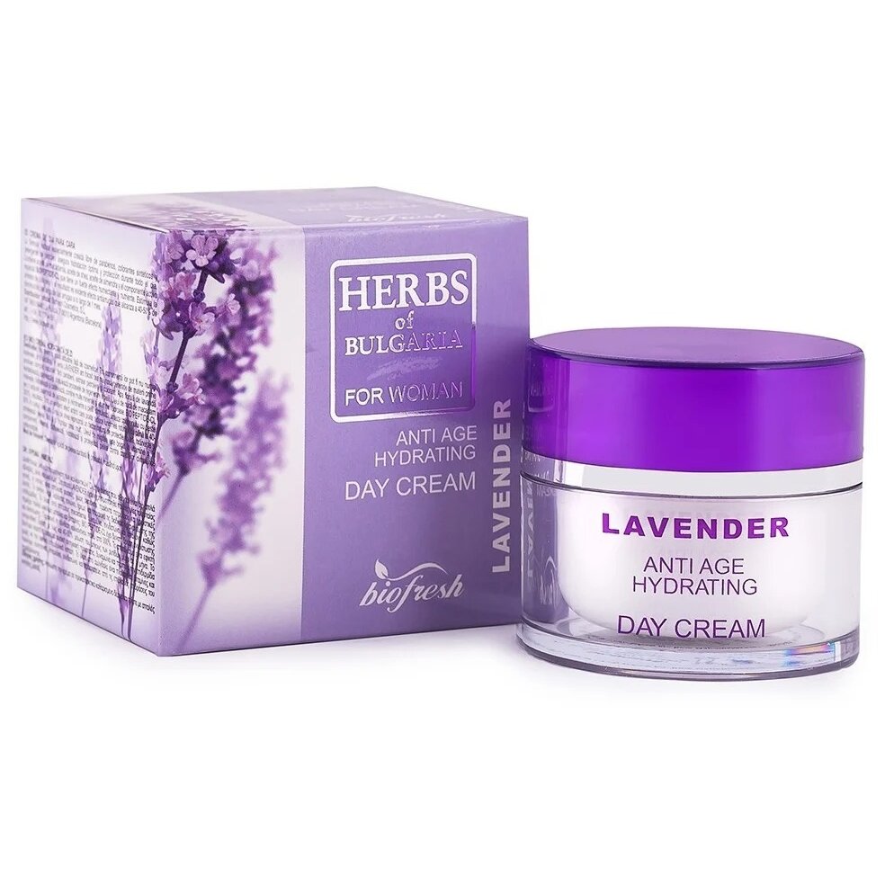 Крем для лица дневной Herbs of bulgaria lavender омолаживающий увлажняющий 50 мл