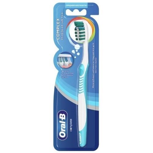 Зубная щетка Oral-B Комплекс Глубокая чистка средней жесткости
