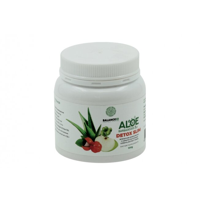 Напиток-сорбент Алоэ детокс слим для похуд растит клетч/зелен кофе пор 100 г x1