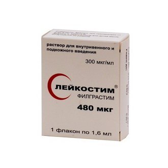 Лейкостим раствор для внутривенного и подкожного введения 300 мкг/мл 1,6 мл флакон 5 шт.