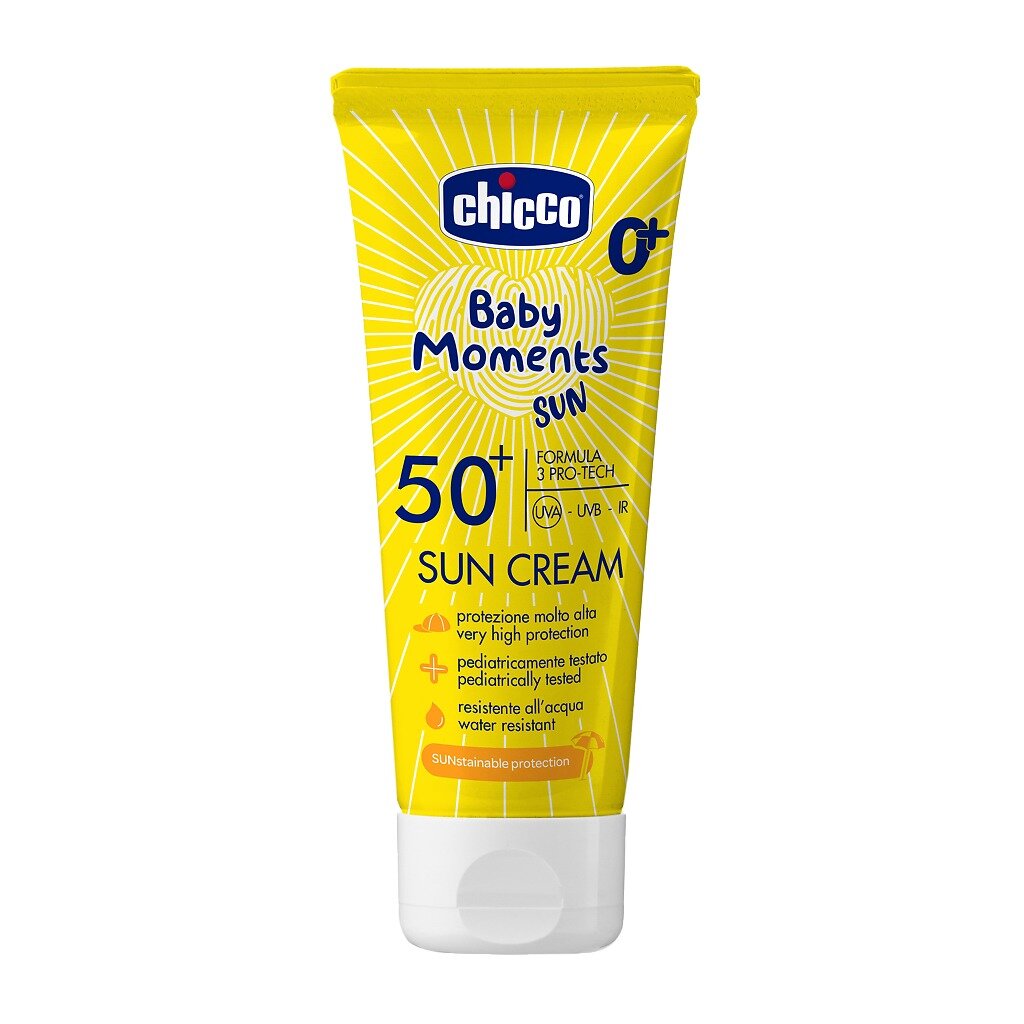 Крем солнцезащитный Chicco Baby Moments Sun SPF50+ 0+ 75 мл