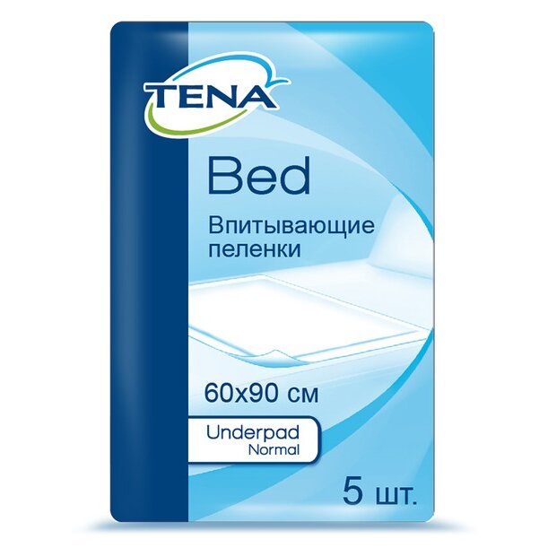 Простыни впитывающие TENA Bed Underpad Normal 60х90 см 5 шт.