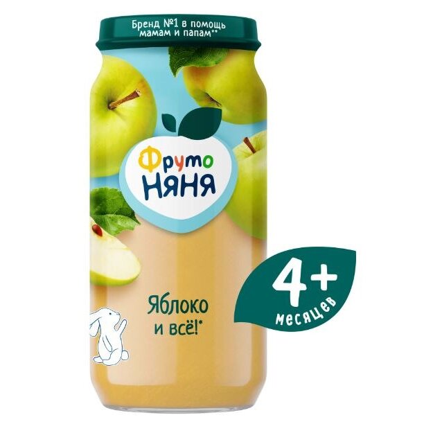 Пюре ФрутоНяня Яблоко с 4 мес. 250 г