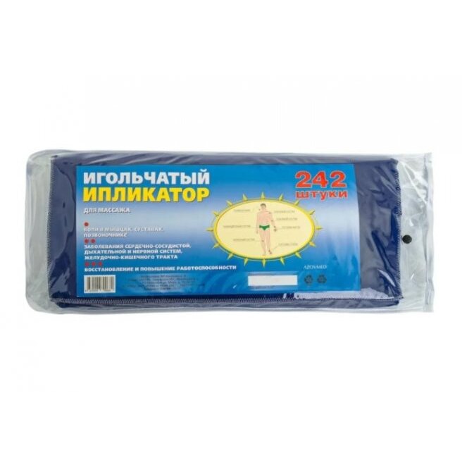 Ипликатор игольчатый для массажа 242 формы с иглами