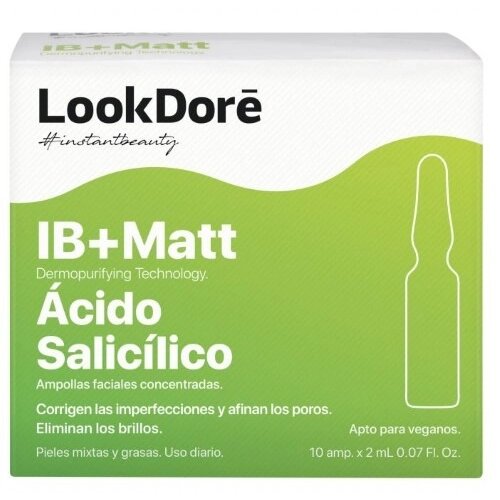 Сыворотка концентрированная для проблемной кожи лица LookDore IB+ Matt ампулы 2 мл 10 шт.