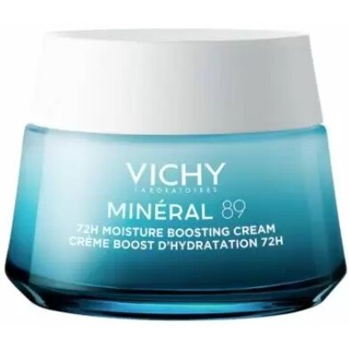 Крем для для всех типов кожи лица интенсивно увлажняющий 72ч Mineral 89 Vichy/Виши банка 50 мл