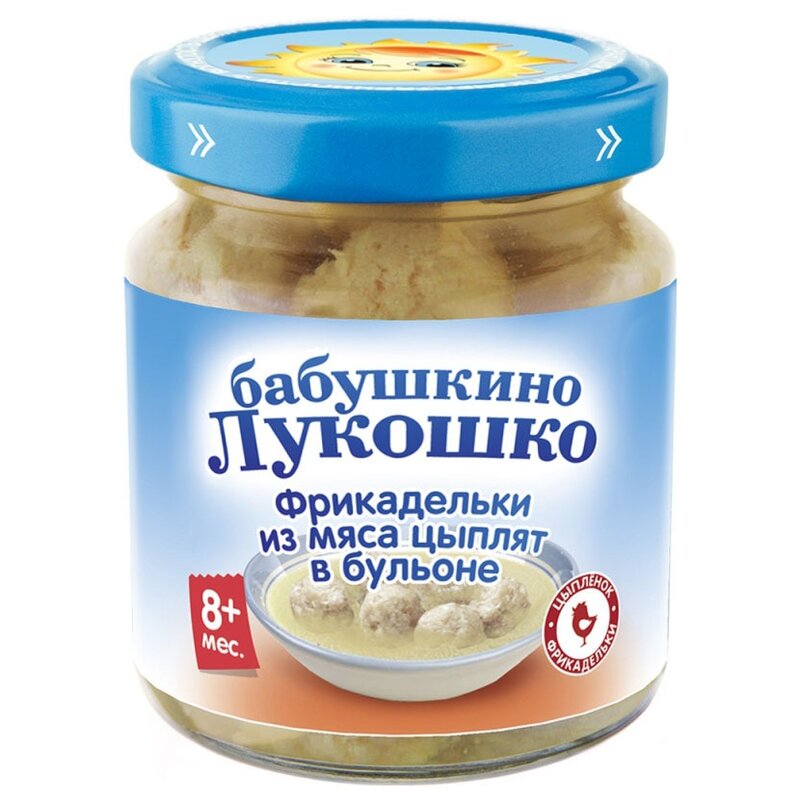 Бабушкино Лукошко Фрикадельки из мяса цыплят в бульоне с 8 мес. 100 г