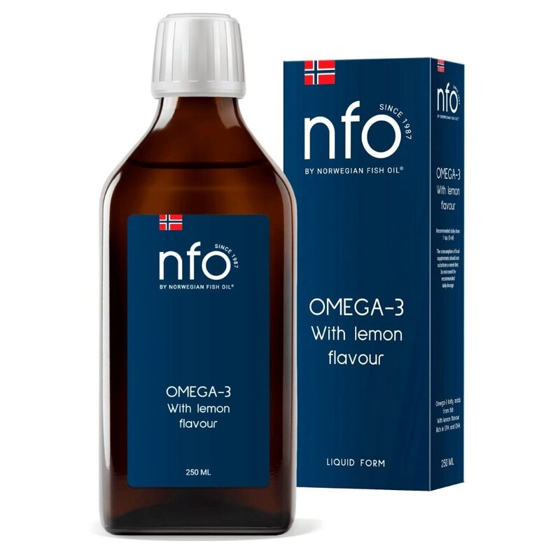 Norwegian Fish Oil Омега-3 жир рыбий со вкусом лимона 250 мл