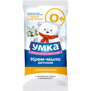 Крем-мыло детское Умка экстракт хлопка и витамин E 80 г