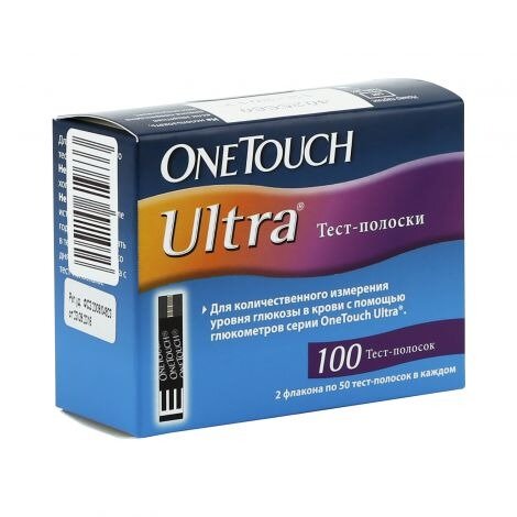 Тест-полоски One Touch Ultra 100 шт.