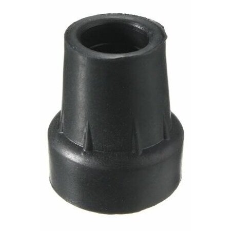 Наконечник резиновый против скольжения на трость черный диаметр 17 мм CA001