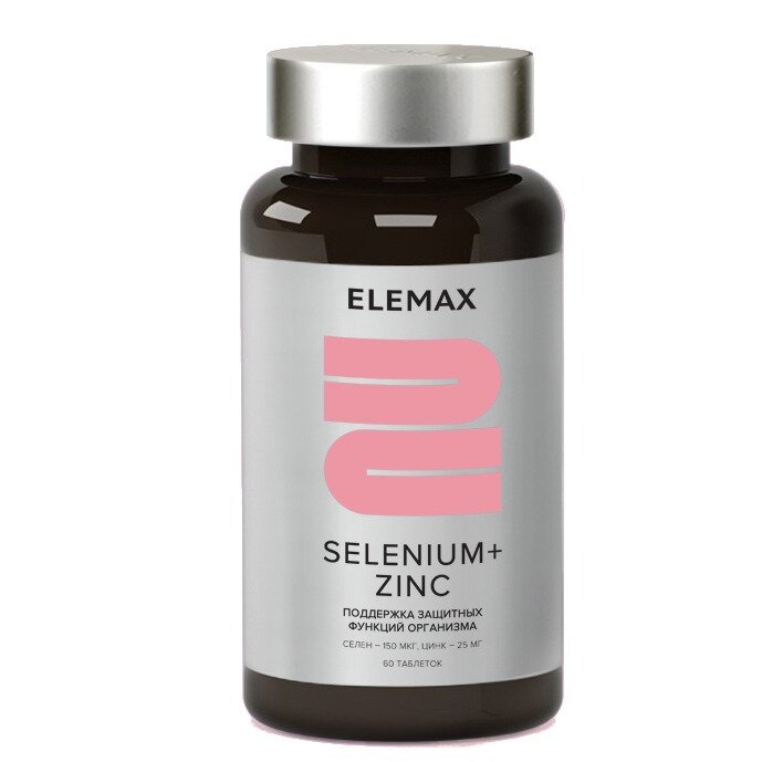 Cелен+Цинк Elemax таблетки 500 мг 60 шт.