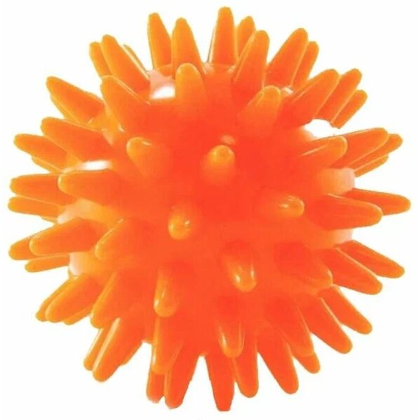 Мяч массажный Ортосила l-0106 для лечебной физкультуры оранжевый 6 см
