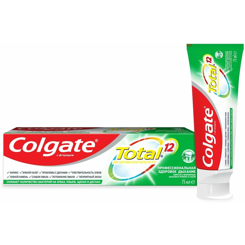 Зубная паста Colgate Total Здоровое дыхание профессиональная 75 мл