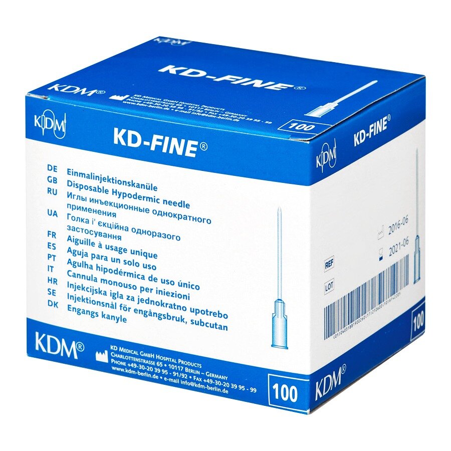 Игла инъекционная KD-Fine 23G 0,6 x 25 мм 1 шт.