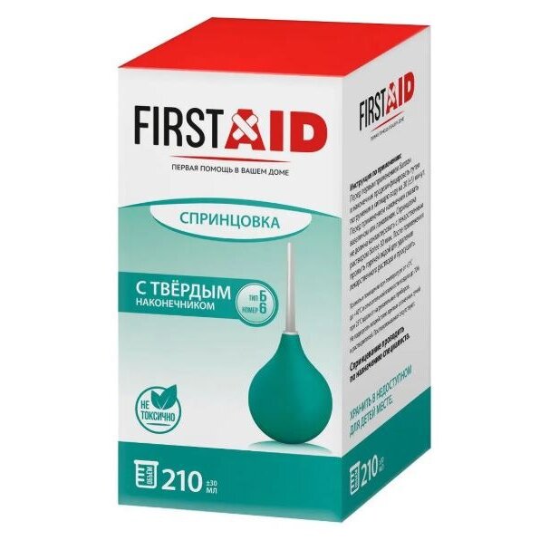 Спринцовка Ферстэйд (First Aid) Б6 с твердым наконечником пластизольная 210 мл