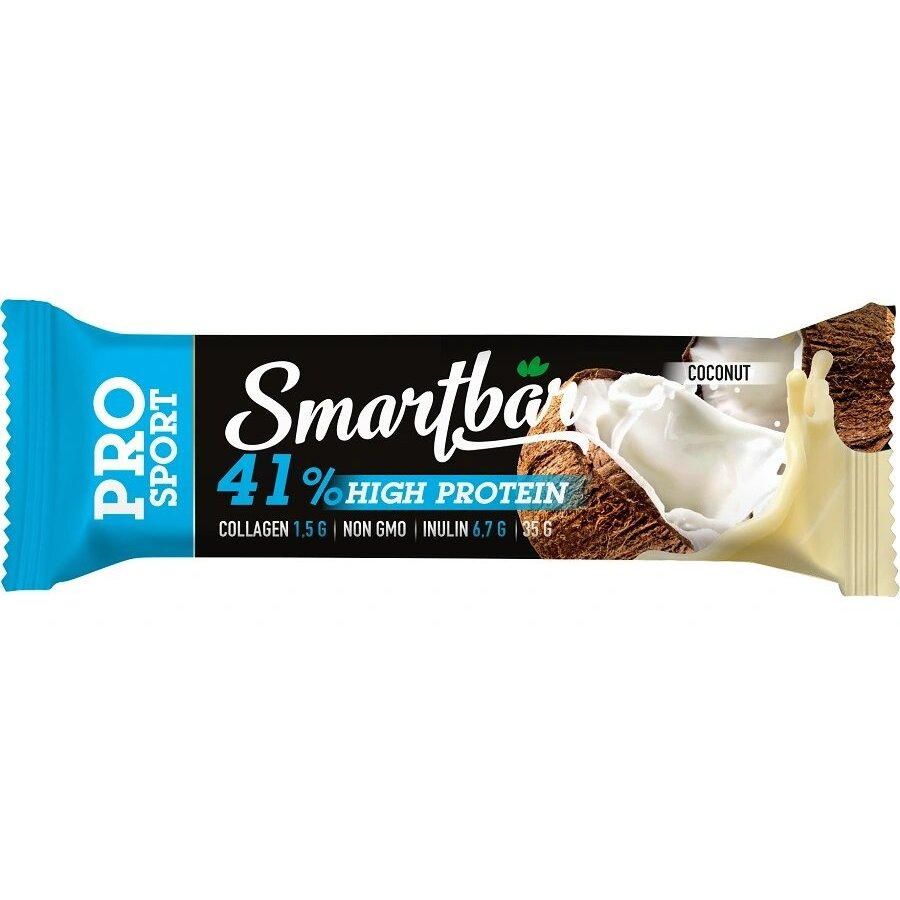 Батончик Smartbar протеиновый 41% кокосовый 1 шт.
