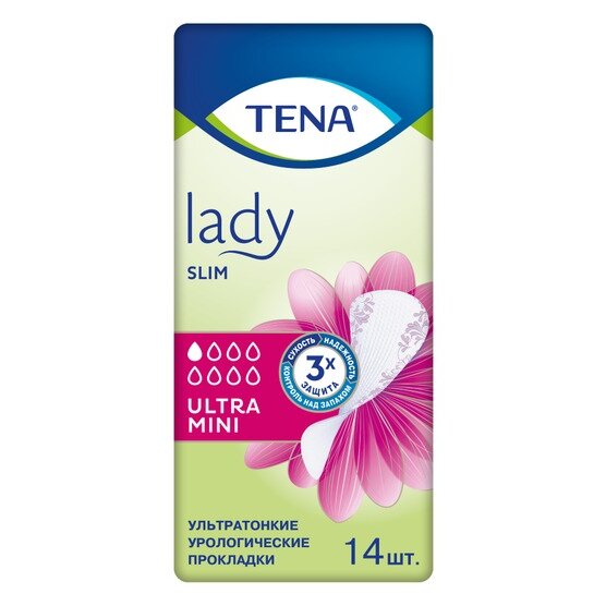 Урологические прокладки TENA Lady Slim Ultra Mini 14 шт.