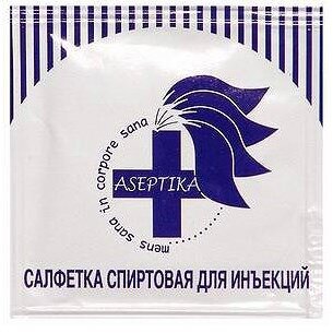 Салфетка спиртовая прединъекционная Випс-мед 30x60 мм 1 шт.