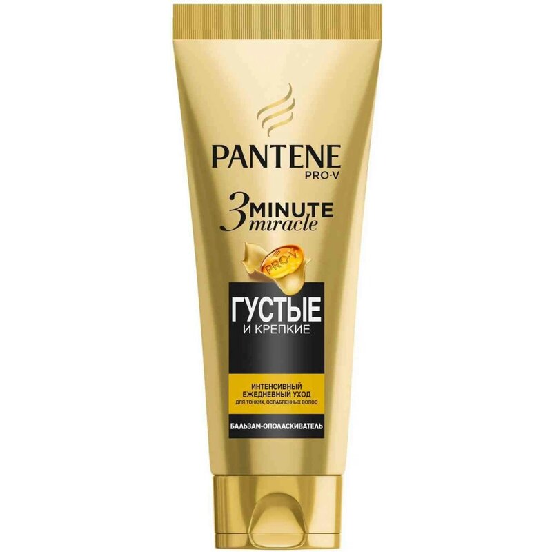 Интенсивный Бальзам-ополаскиватель Пантин (Pantene) Pro-V 3 Minute Miracle Густые и Крепкие 200 мл