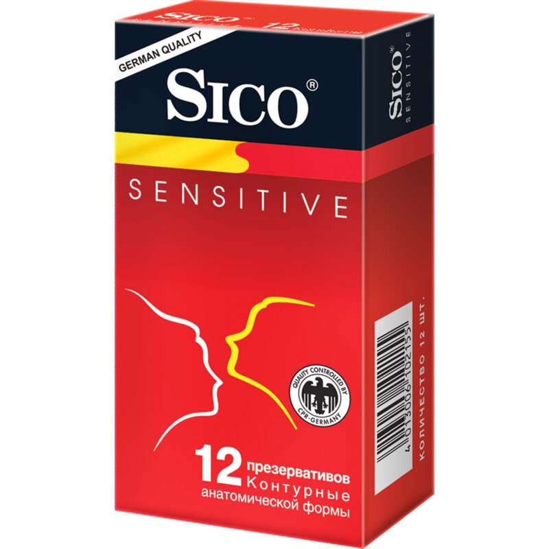 Презервативы Sico Sensitive контурные анатомической формы 12 шт.