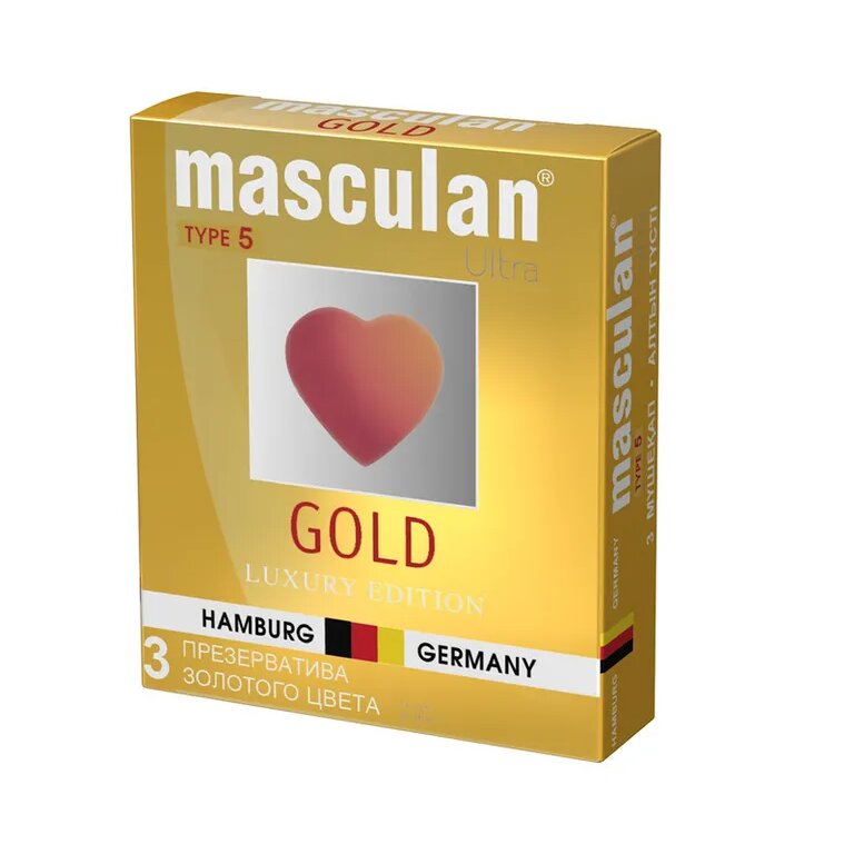 Masculan презервативы masculan 5 ultra №3 утонченный латекс золотого цвета