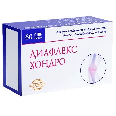 Диафлекс Хондро 25 мг + 200 мг капсулы 60 шт.