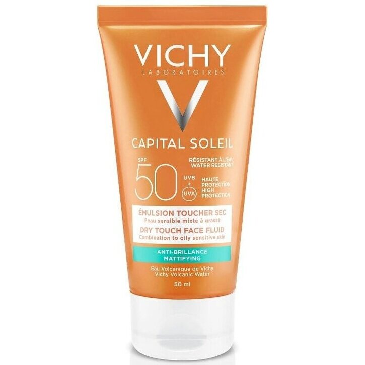 Эмульсия для лица Виши (Vichy) Capital Soleil SPF 50 матирующая 50 мл