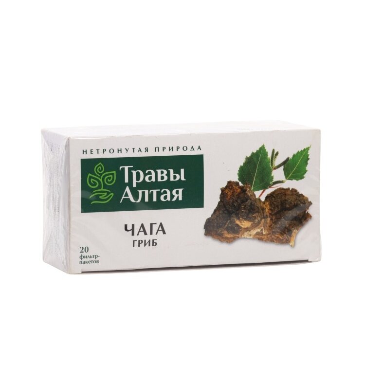Чага гриб серии Алтай 1,5 г 20 шт.