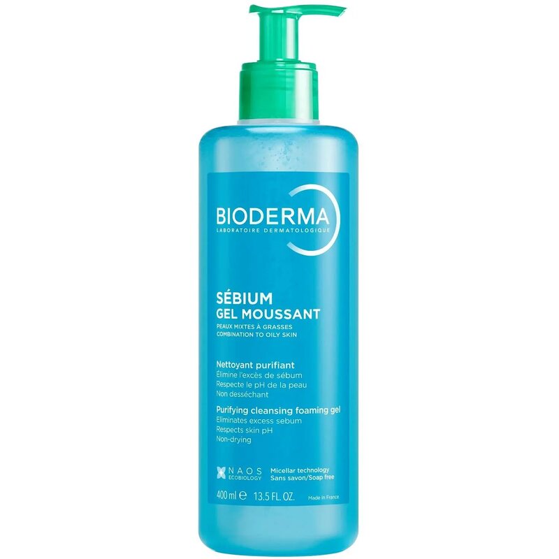 Гель-мусс Bioderma Sebium очищающий с помпой 500 мл