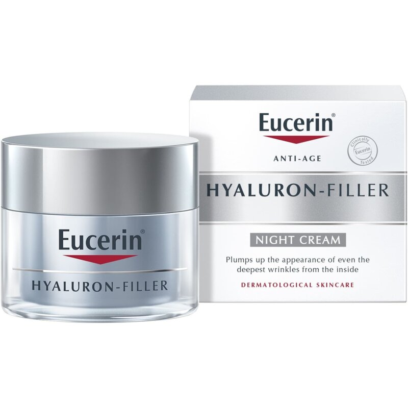 Крем для ночного ухода Eucerin Hyaluron-Filler для нормальной и комбинированной кожи 50 мл