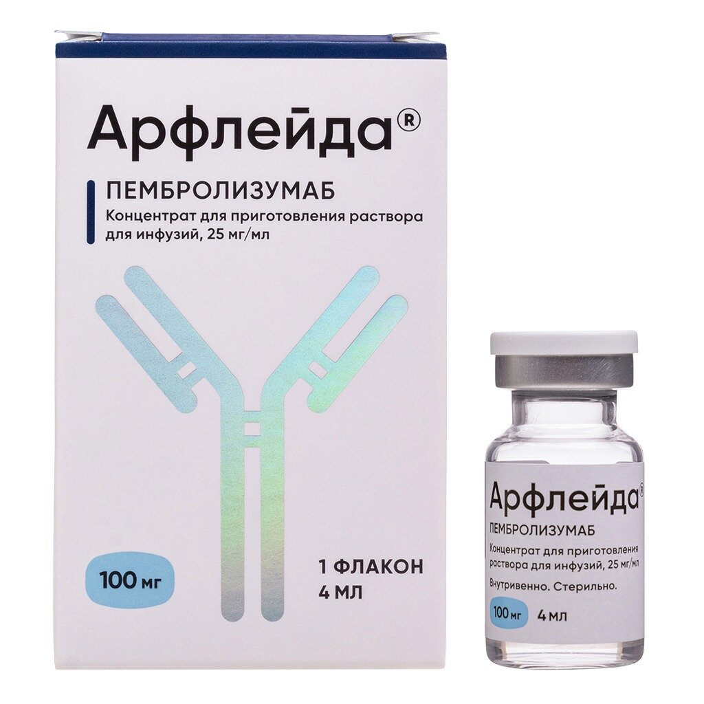 Арфлейда концентрат для приготовления раствора для инфузий 25 мг/мл 4 мл 1 шт.