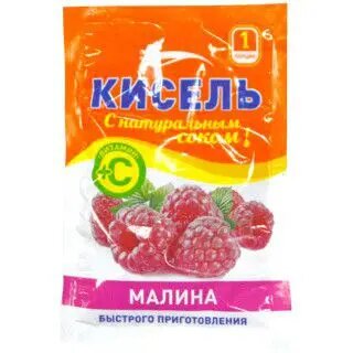 Кисель малиновый 30 г