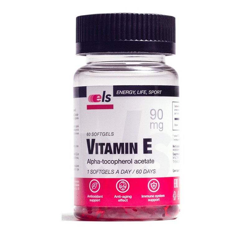 Витамин Е плюс капсулы 350 мг 60 шт. (банка)