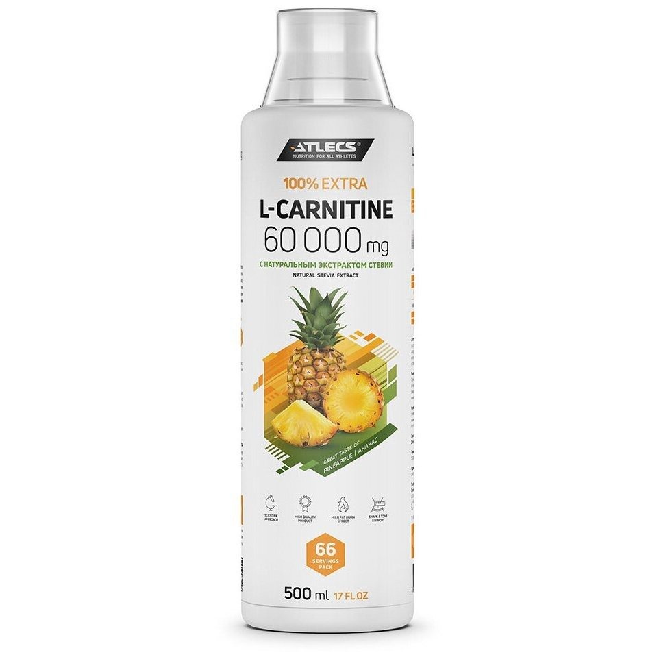 L-карнитин Atlecs L-carnitine ананас 60000 мг 500 мл