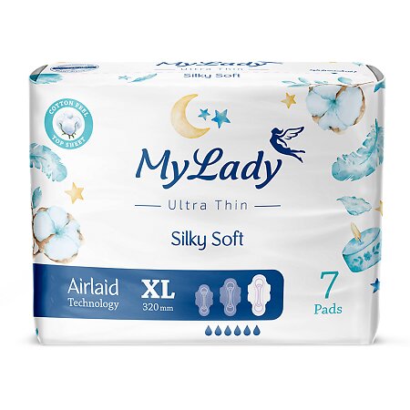 Прокладки ультратонкие My Lady silky soft размер XL 7 шт.