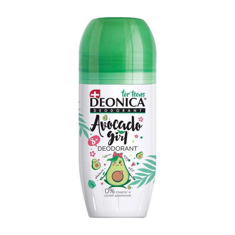 Deonica for teens дезодорант роликовый girl 50мл avocado