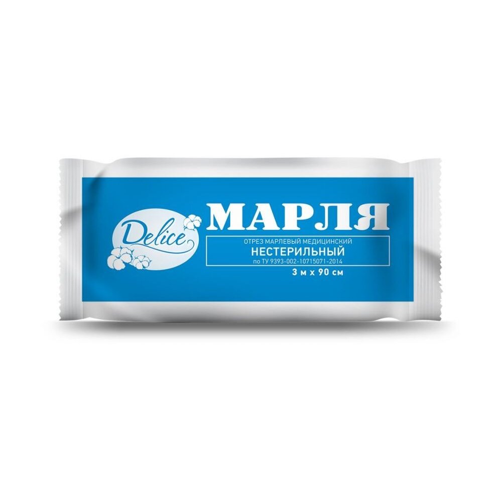 Марля медицинская Delice нестерильная 0,9х3 м