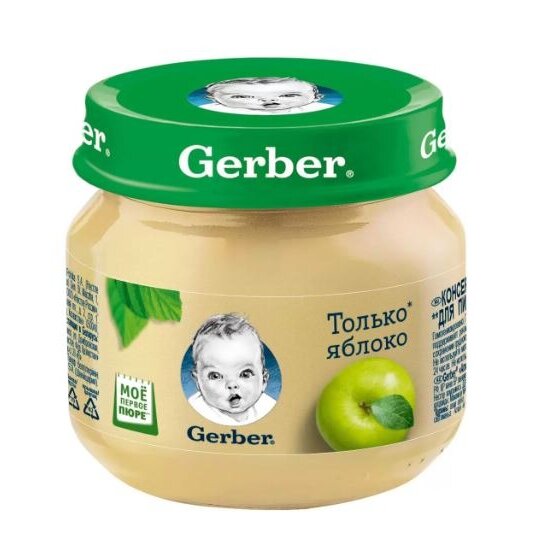 Пюре Gerber Яблоко с 4 мес. 80 г