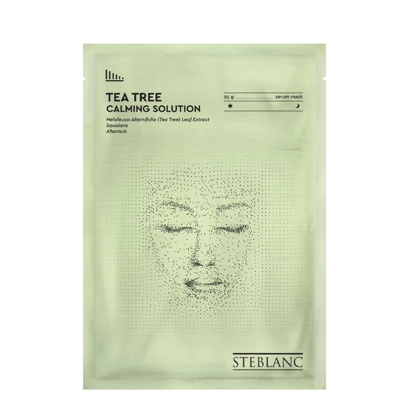 Маска-сыворотка тканевая для лица Steblanc успокаивающая с экстрактом чайного дерева 1 шт.