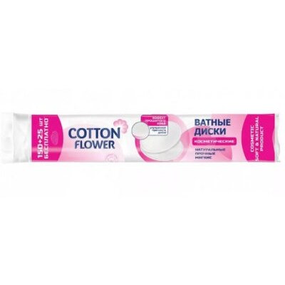 Ватные диски Cotton Flower 150+25 шт.