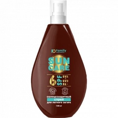 Спрей Family Cosmetics Sun Care для легкого загара SPF6 150 мл