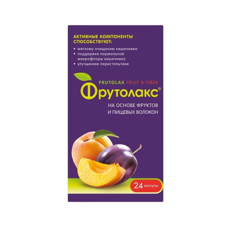 Фрутолакс капсулы 0,35 г 24 шт.