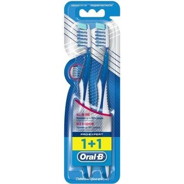 OralB Зубная щётка Pro-Expert CrossAction все в одном medium 2 шт.