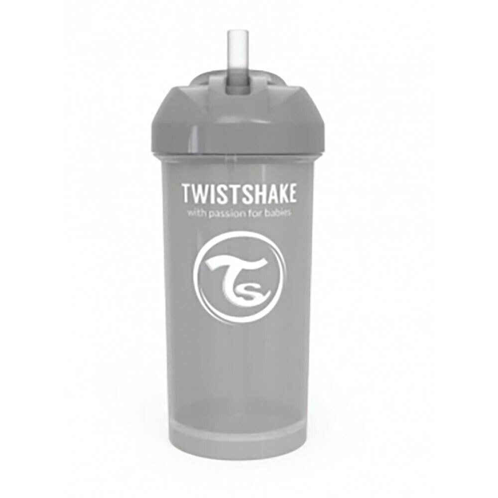 Поильник Twistshake Cup With Straw с трубочкой серый 360 мл