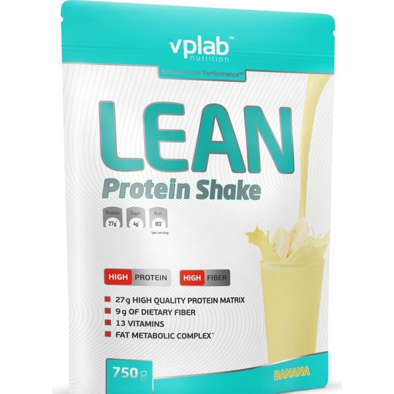 Vplab Lean Protein Shake порошок банан 750 г пакет