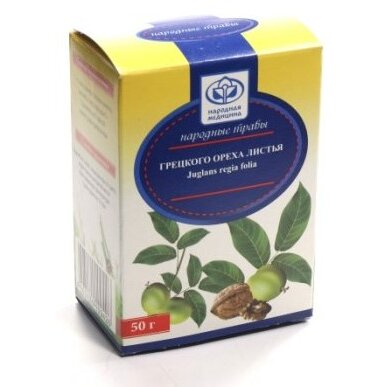 Чайный напиток Народные травы Лист грецкого ореха 50 г