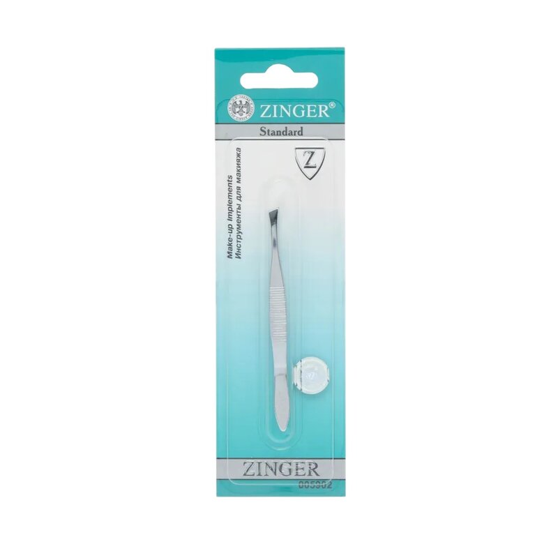 Пинцет Zinger арт. ТА-07-slant-S большой скошенный