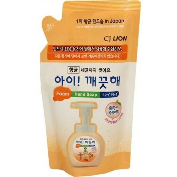 Жидкое мыло LION Ai-Kekute пенное персика сменный блок 200 мл