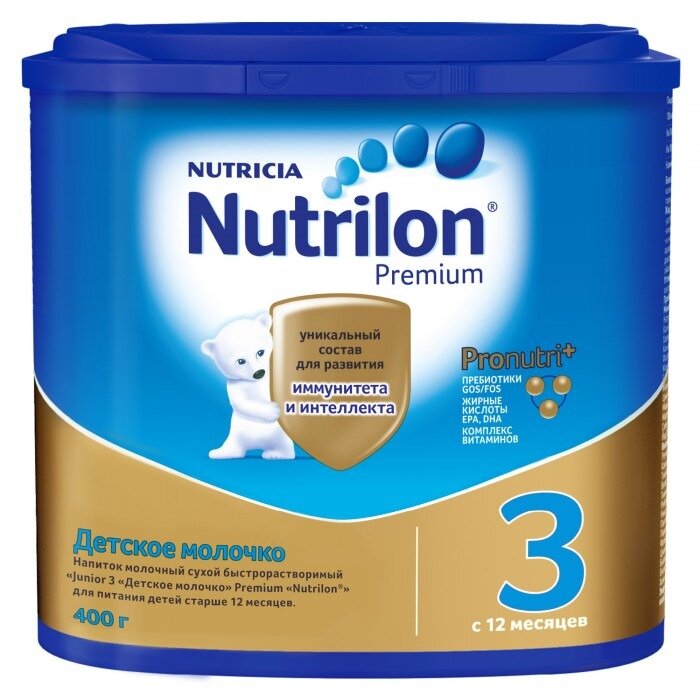 Смесь молочная Нутрилон-3 Премиум с 12 месяцев 400 г